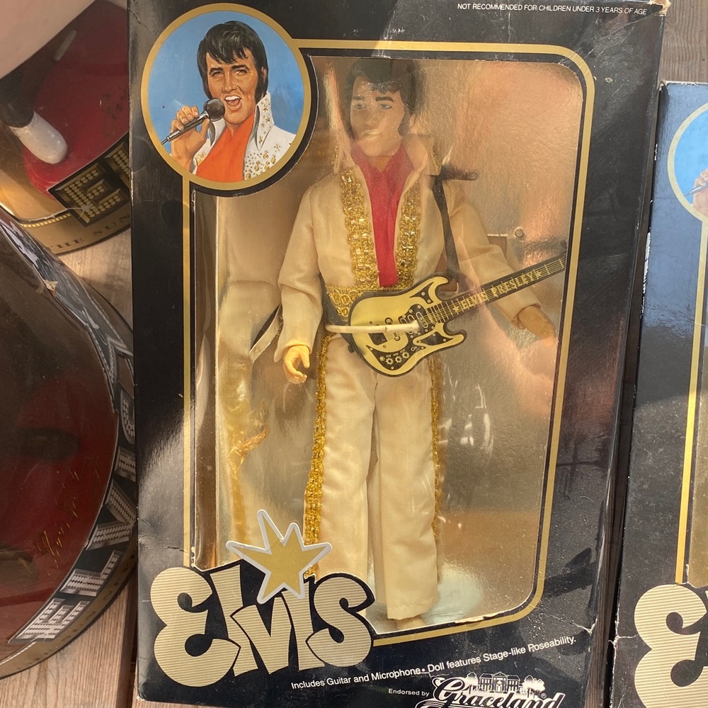 Elvis Presley Collectible Doll in White and Gold